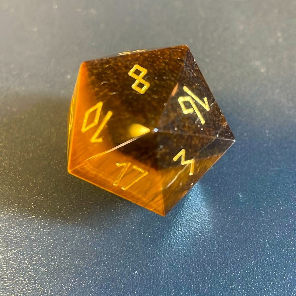 NEW TIGERS EYE 30mm GEMSTONE DICE